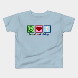 Peace Love Audiology Kids T-Shirt